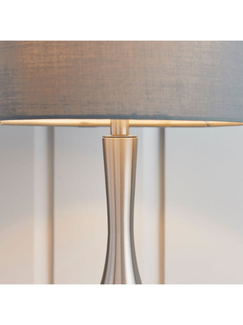 Lampe de table Gallery Home ambiance argentée gradation tactile (marque britannique)