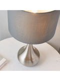 Lampe de table Gallery Home ambiance argentée gradation tactile (marque britannique)