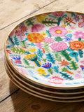Lucy Tiffney multi side plates set of 4, UK version