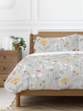 Copenhagen Home Silver Olia duvet cover and pillowcase set - British product