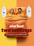 Silentnight Cream Dual Control Electric Blanket 135x120cm, UK version
