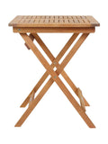 Charles Bentley natural eucalyptus garden wooden folding side table, imported from the UK