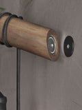 Bronx brown plug in wall light, UK version