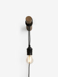 Bronx brown plug in wall light, UK version