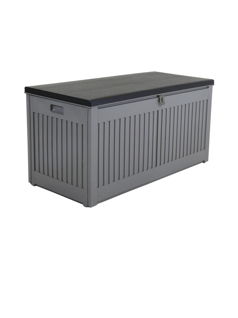 Charles Bentley outdoor plastic storage box Black/Grey 270L, UK version