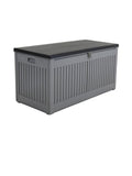 Charles Bentley outdoor plastic storage box Black/Grey 270L, UK version