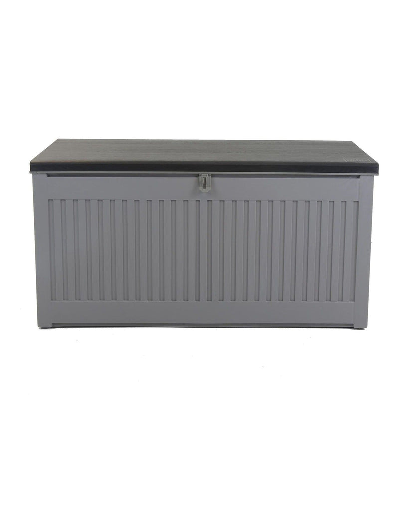 Charles Bentley outdoor plastic storage box Black/Grey 270L, UK version