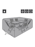Charles Bentley black premium rectangular garden furniture cover (British brand)