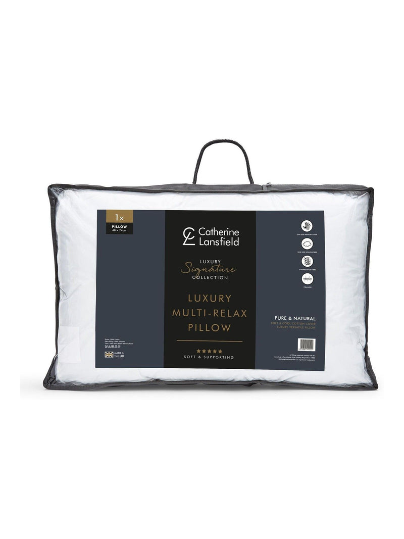 Catherine Lansfield Home Luxury Multi Relax pillow 50x75cm - British product