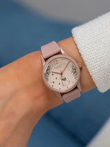 Next Radley Cobweb Pink Ladies Silicone Strap Floral Dog Dial Watch- Buy online at McGrocer