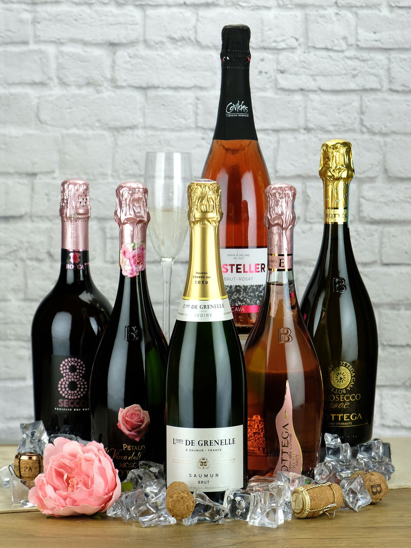 Le Bon Vin sparkling wine mixed case 6x 750ml (British brand)