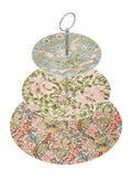 Morris & Co. Pink Strawberry Thief 3-tier cake stand, imported from the UK
