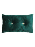 Riva Paoletti emerald green velvet bee cushion - British product