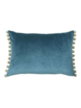 Next Paoletti Duck Egg/Natural Fiesta Velvet Cushion- Buy online at McGrocer