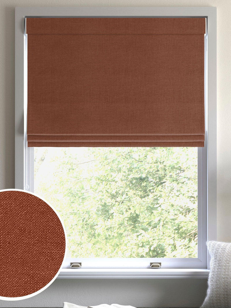 Voyage Maison terracotta roman blind made to measure, UK version
