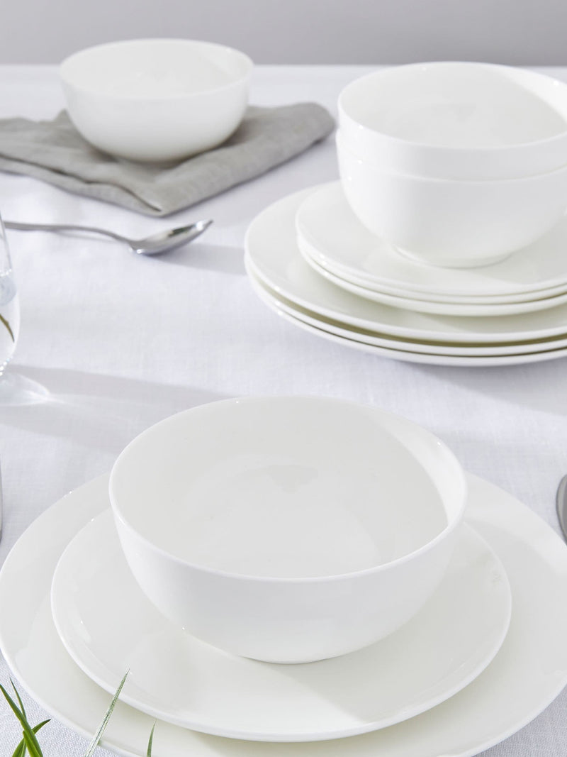 Royal Worcester White Serendipity 12 piece dinner set, imported from the UK