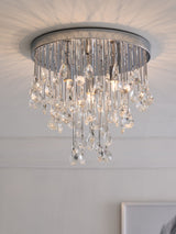 Next Chrome Izzie 4 Light Flush Ceiling Light- Buy online at McGrocer