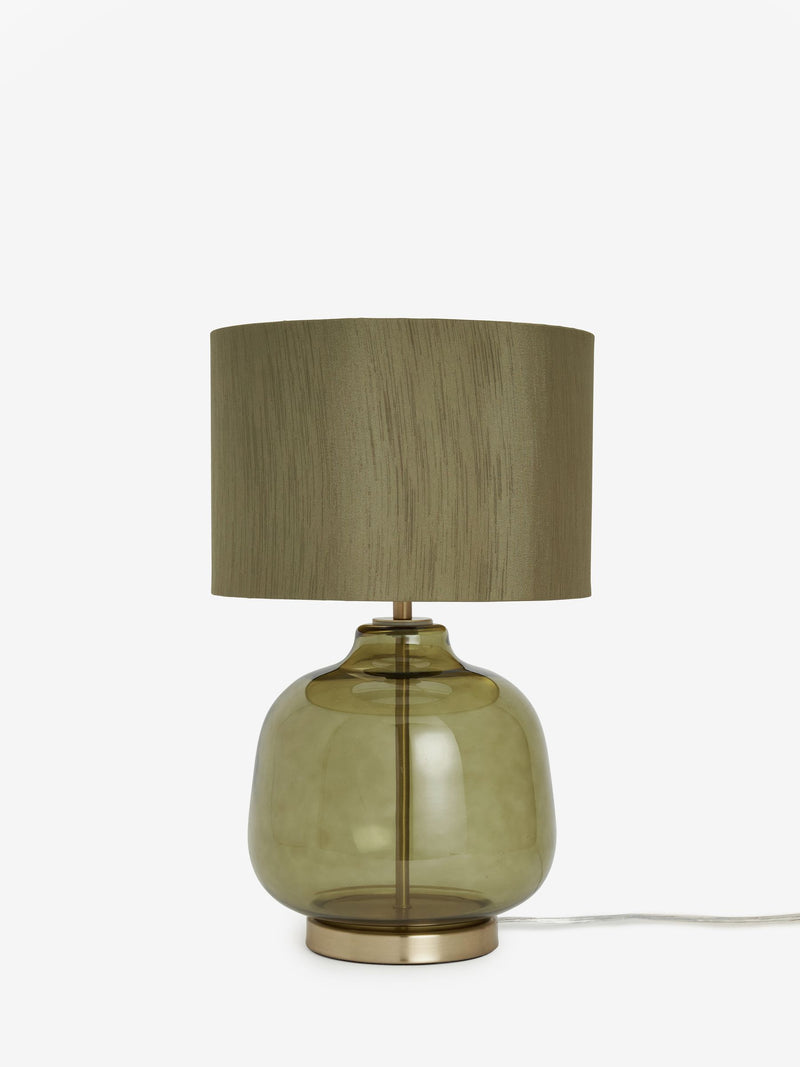 Connor green table lamp 41cm, imported from the UK