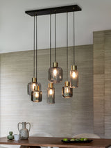 Next Grey Jensen 6 Light Pendant Ceiling Light- Buy online at McGrocer