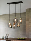 Grey Jensen 6 light pendant ceiling light, British brand