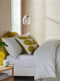 Orla Kiely light cool grey Tiny Stem duvet cover, imported from the UK