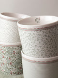 Laura Ashley Green Bone China Set of 4 Mug Sets