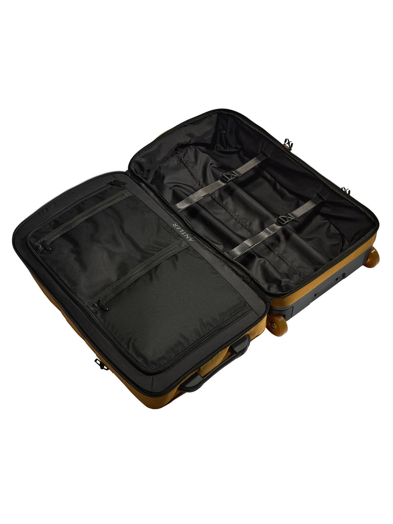 Antler wheeled duffle bag yellow polycarbonate, imported from the UK
