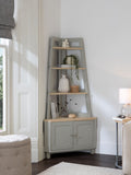 Dove Grey Malvern Corner Shelf
