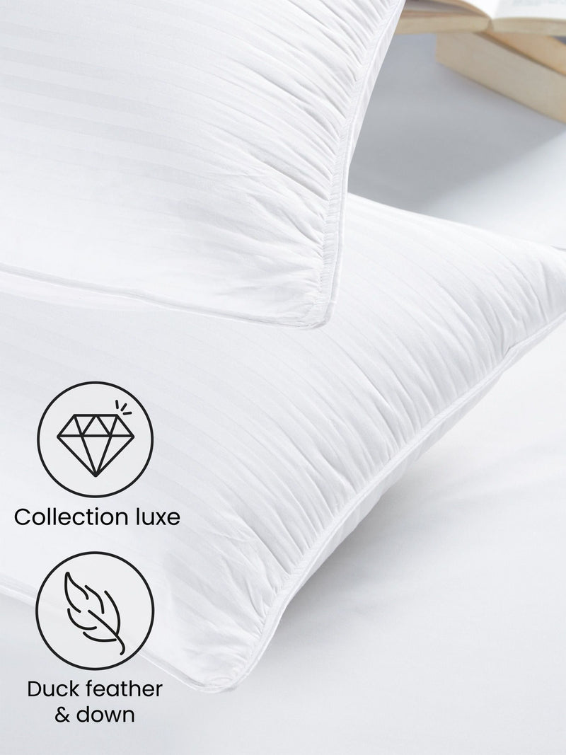 Collection Luxe goose down and feather pillow - British product