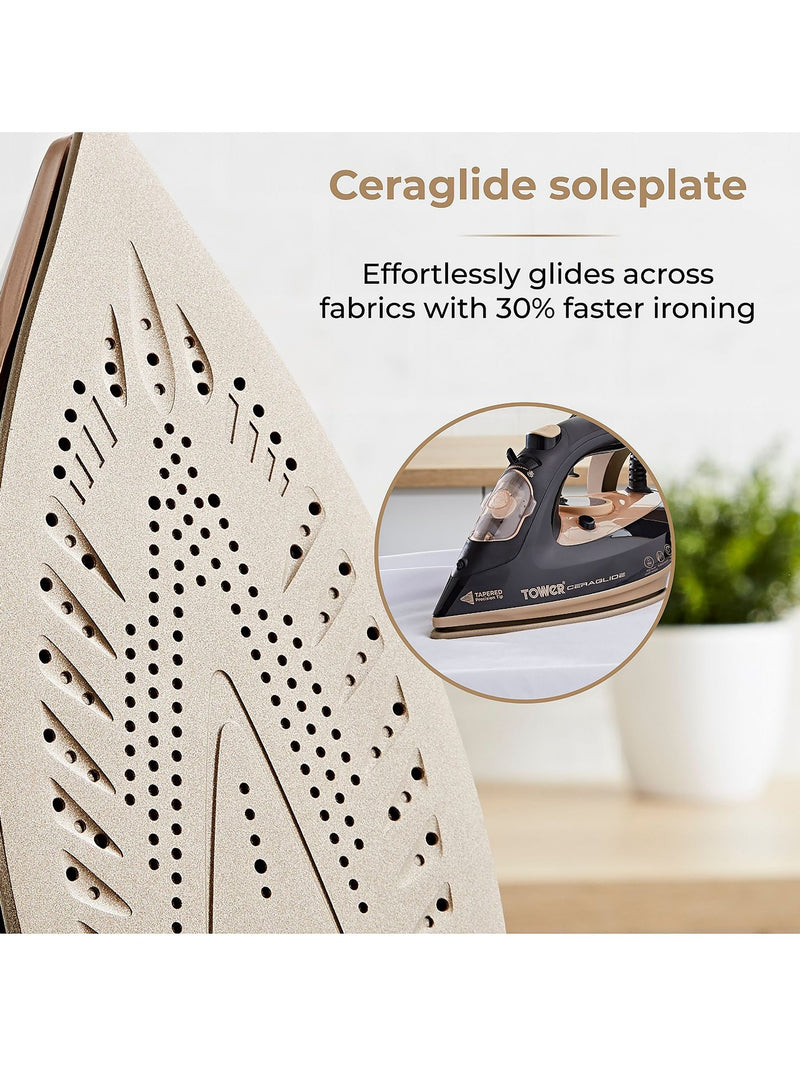 Tower Ceraglide 3100W steam iron - British product