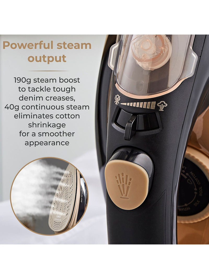 Tower Ceraglide 3100W steam iron - British product