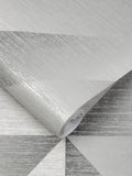 Graham & Brown grey Atelier Geo wallpaper 10m - British product