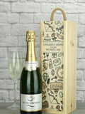 Le Bon Vin Wedding Day sparkling wine gift 750ml (British brand)