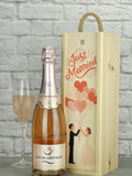 Le Bon Vin Just Married sparkling rose wine 750ml, UK version