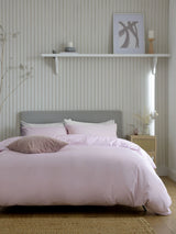 Purple Lilac Cotton Rich Duvet Cover and Pillowcase Set