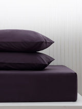Purple Blackberry Cotton Rich Deep Fitted Bed Sheet
