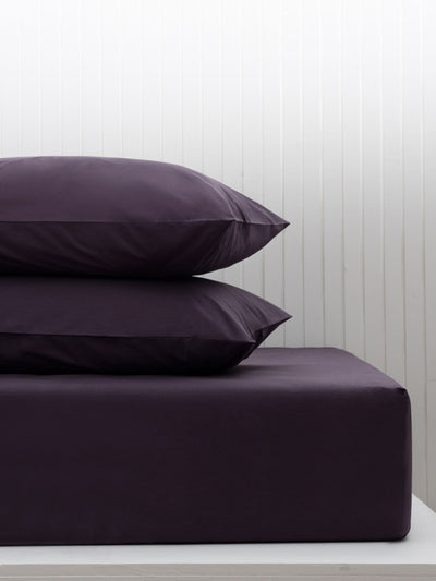 Drap-housse de lit extensible profond mi-coton violet mûre Next - Achetez en ligne sur McGrocer