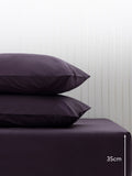 Purple blackberry cotton rich deep fitted bed sheet, imported from the UK