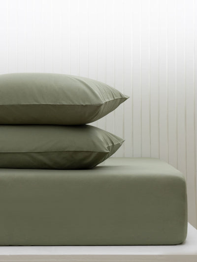 Prochain Drap-housse Profond Coton Riche Olive Verte - Acheter en ligne sur McGrocer