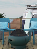Novogratz Asher Red Outdoor Fire Pit