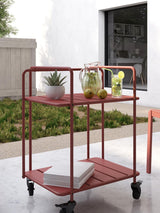Next Novogratz Red Penelope Indoor And Outdoor Bar Cart- Buy online at McGrocer