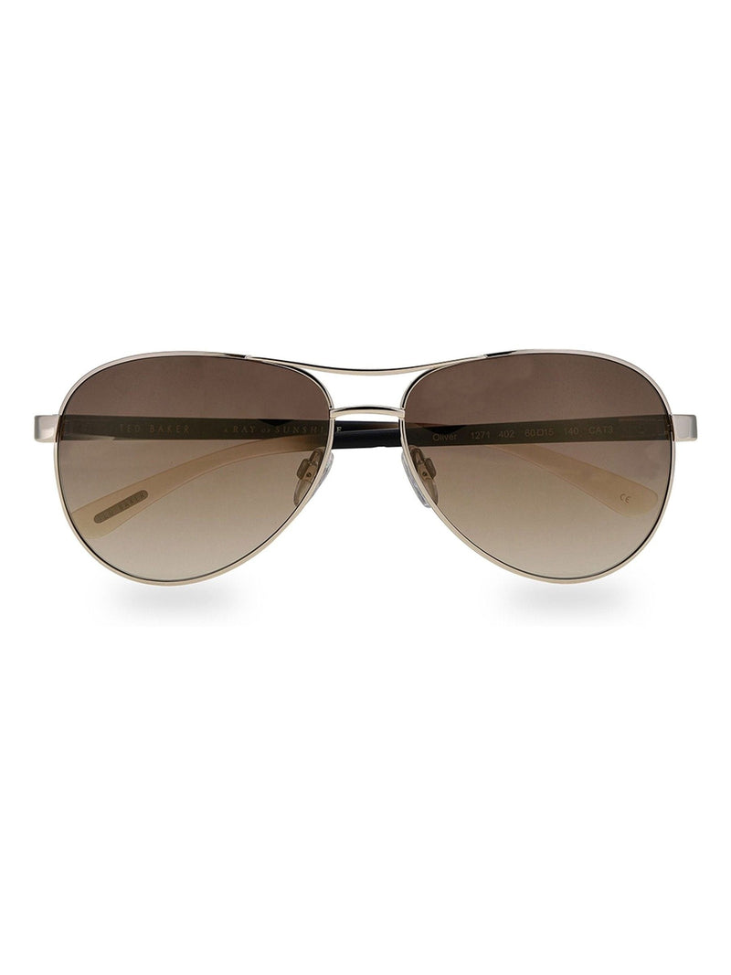 Ted Baker Gold Oliver pilot sunglasses - British product