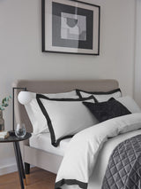Next White and Black Cotton Rich Oxford Duvet Cover and Pillowcase Set- Buy online at McGrocer