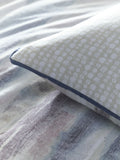 Blue landscape duvet cover and pillowcase set - British product
