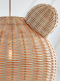 Natural teddy bear rattan easy fit light shade (British brand)