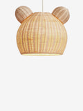 Natural teddy bear rattan easy fit light shade (British brand)