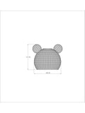 Natural teddy bear rattan easy fit light shade (British brand)
