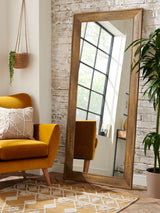 Next Bronx Natural Oak Effect Extra Large Full Length Mirror 180cm x 80cm- Buy online at McGrocer