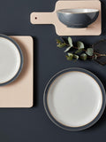 Denby Fossil Grey Elements 12 piece dinnerware set - British product