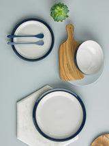 Next Denby Elements Dark Blue 12 Piece Dinnerware Set- Buy online at McGrocer